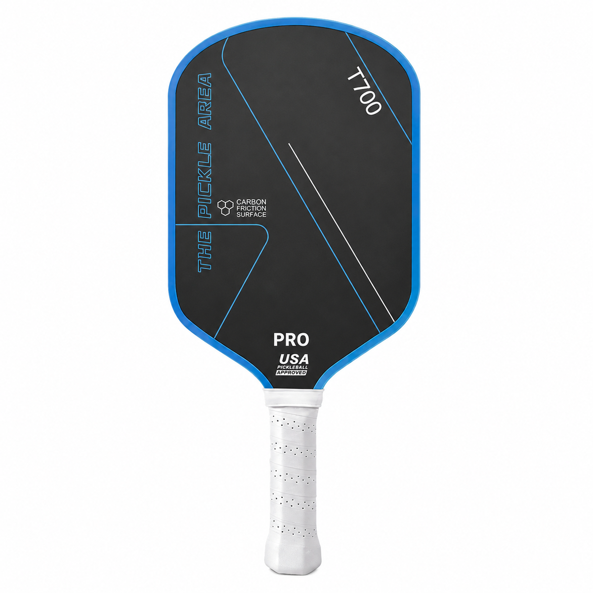 T700 Carbon Fiber Pickleball Paddle, USAP Approved Racket with Carbon Friction Surface for Spin, Control & Power – Hot Pink