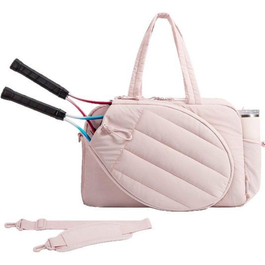 Tennis Bag - Tennis Backpack - 42L with Shoe Compartment - Sports Bag - Waterproof Racket Bag - Protective Racket Compartment - Portable as a Shoulder Bag - Pink