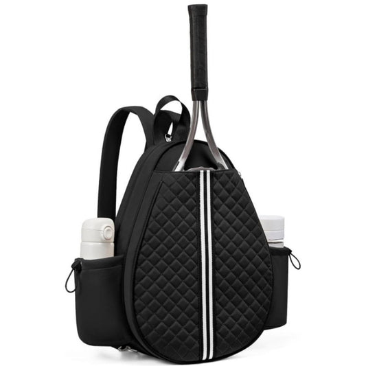 Black Tennis Sports Backpack - Lightweight - Multifunctional - Women's/Men's - Suitable for transporting tennis rackets