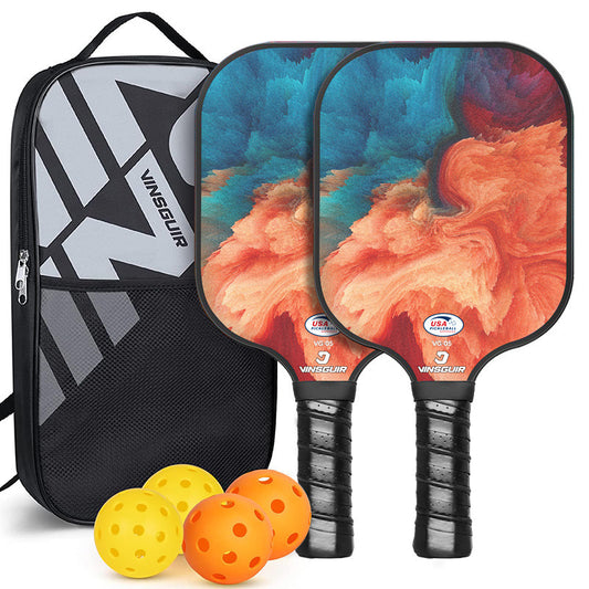 Vintage Fibreglass Pickleball Paddle Set - Vibrant Design for Enhanced Gameplay