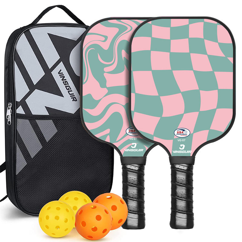 Bubble Hall Fibreglass Pickleball Paddle Set - Vibrant Design for Enhanced Gameplay