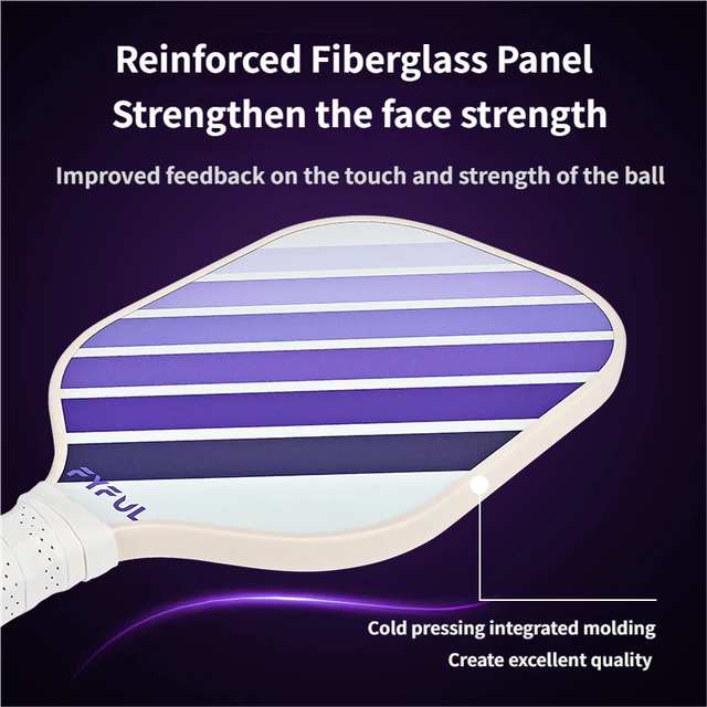 Black + Green Striped Fibreglass Pickleball Paddle – Ultra Lightweight Pickleball Racket for Outdoor Play with Large Sweet Spot, Shock-Absorbing Silicone Grip and TPU Edge Guard